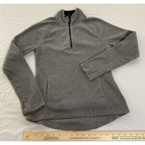 SO brand Womens Gray long sleeve full zip fleece sweater Size Medium